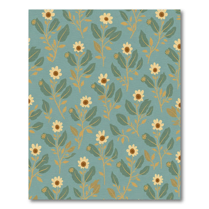 Blue Daisy Botanical Garden Rug