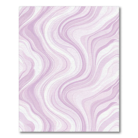 Abstract Area Purple Swirl Wave Abstract Area Rug