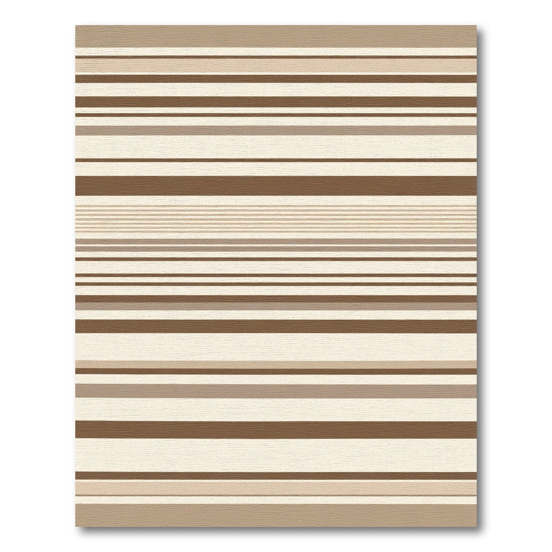 Neutral Earth Tone Stripe Arrangement Rug