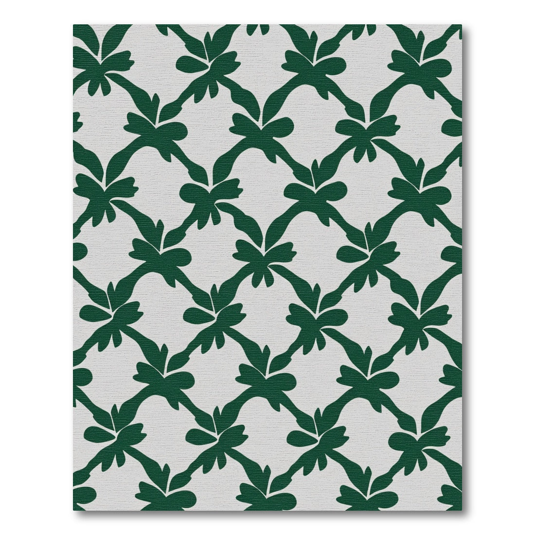 Emerald Green Lattice Leaf Rug