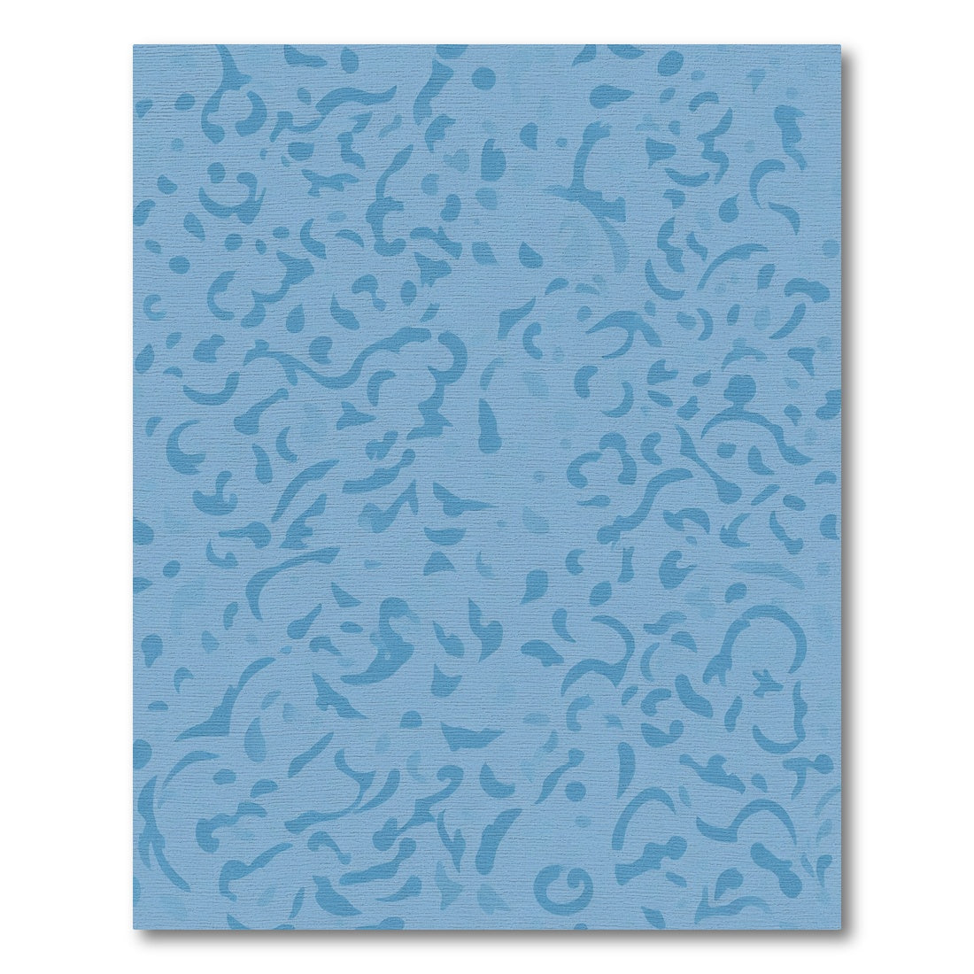 Light Blue Abstract Swirl Cloud Rug