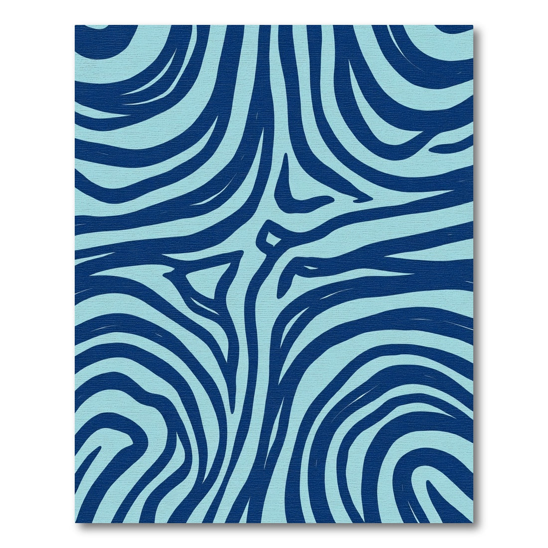 Navy Blue Abstract Swirls Rug