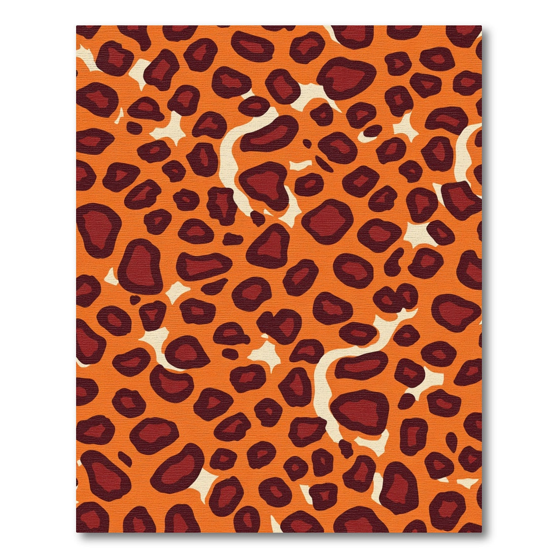 Vibrant Orange Animal Spots Rug