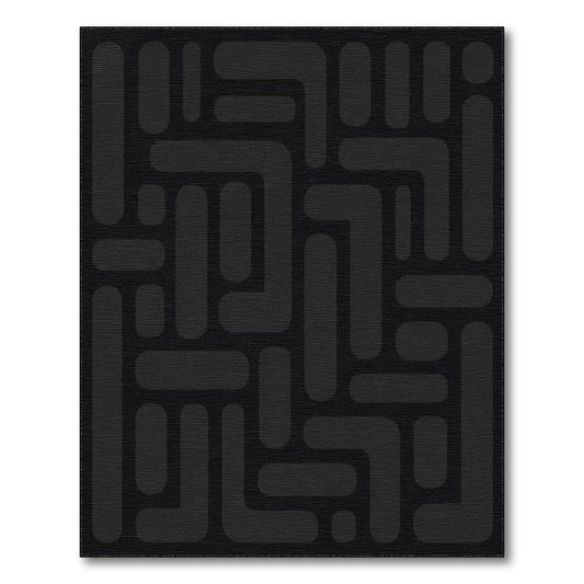 Geometric Modern Black Geometric Modern Area Rug
