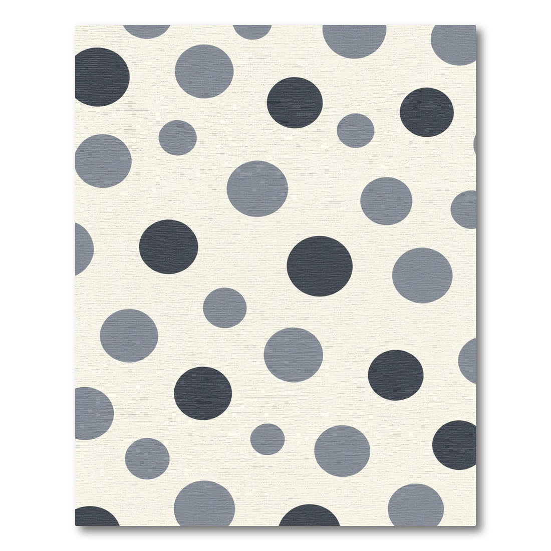 Gray Circles Cream Background Scatter Rug