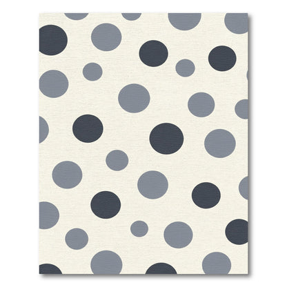 Gray Circles Cream Background Scatter Rug