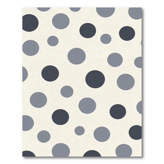 Gray Circles Cream Background Scatter Rug