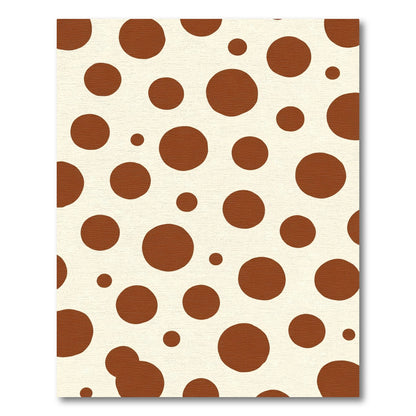 Brown Dot Cream Spotty Rug
