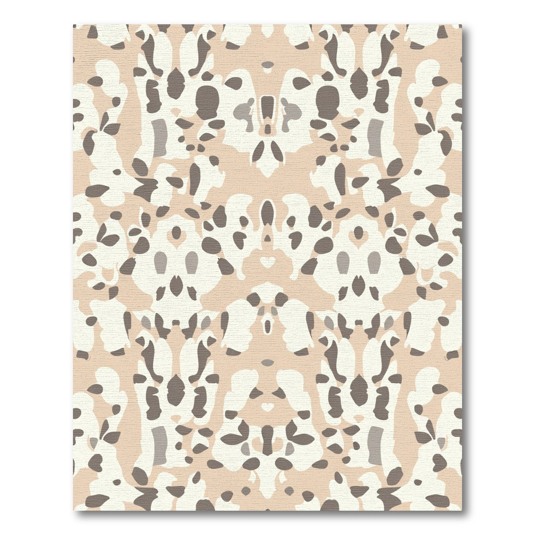 Neutral Mottled Organic Symmetry Rug