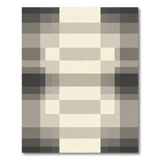 Monochromatic Geometric Gradation Blocks Rug