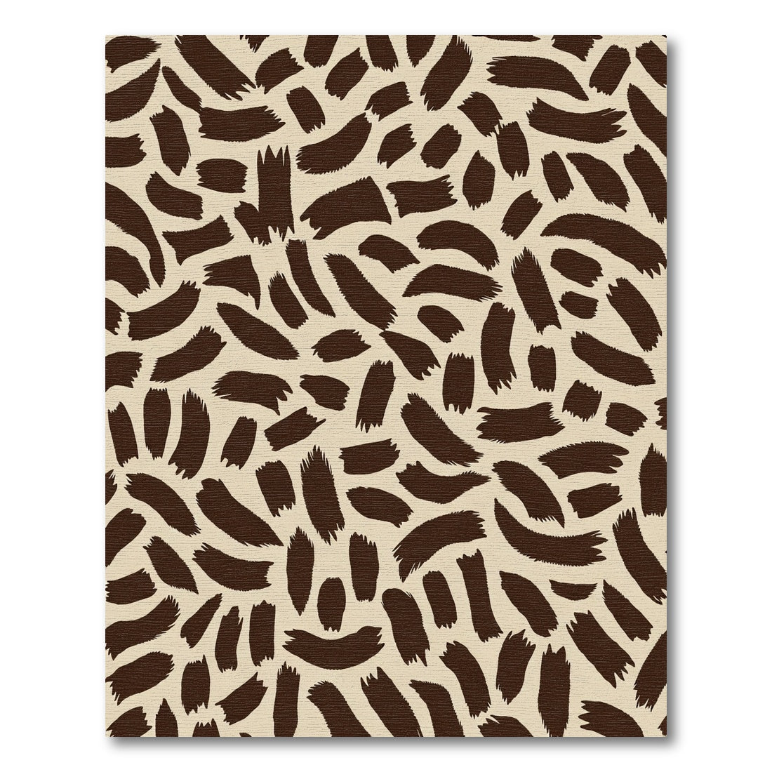 Brown Speckled Brush Strokes Rug