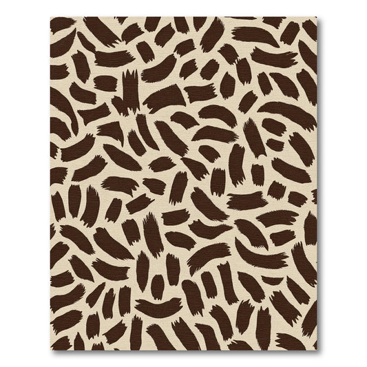 Brown Speckled Brush Strokes Rug