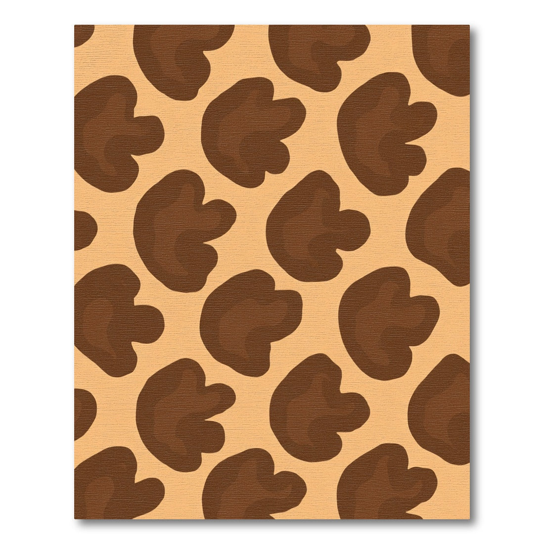 Brown Spots Animal Print Rug