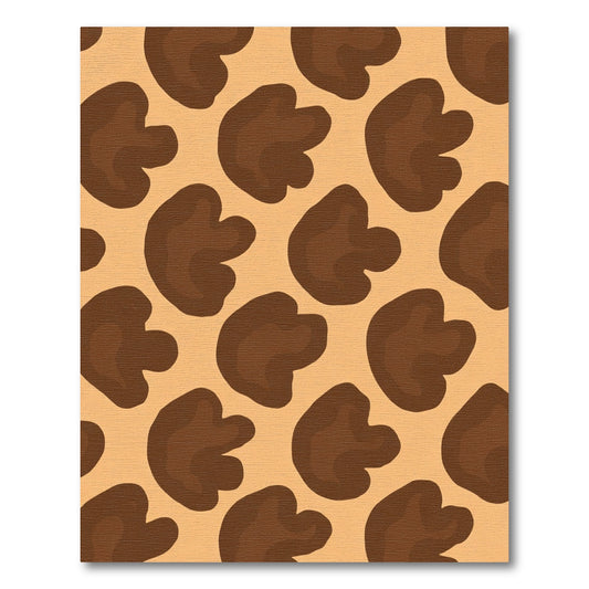 Brown Spots Animal Print Rug