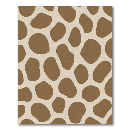 Tan Brown Giraffe Spots Rug