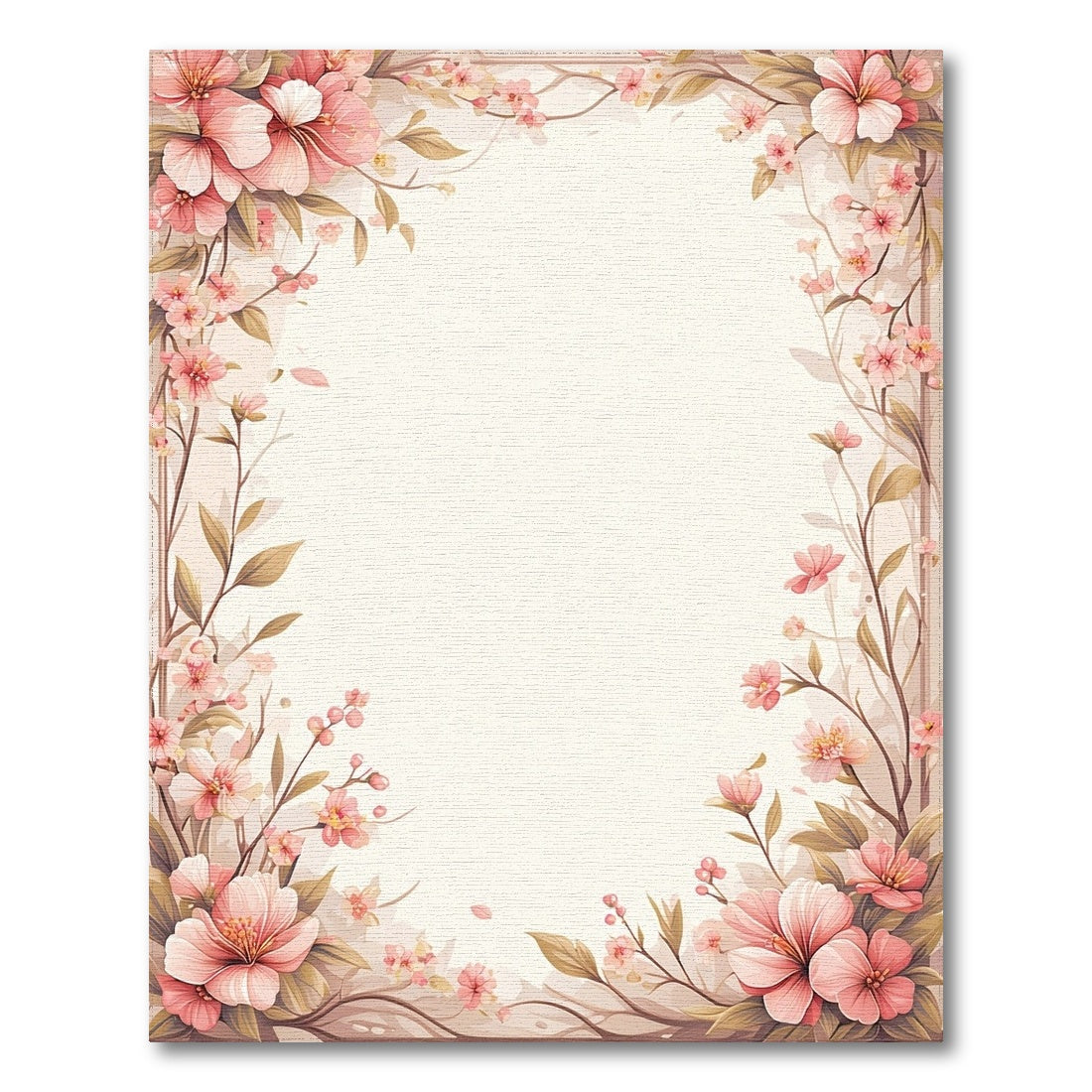 Pink Floral Vintage Washable No. 31 Area Rug