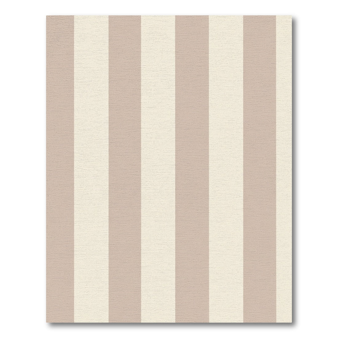 Neutral Beige Cream Stripe Rug