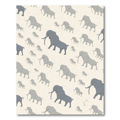 Tonal Elephant Parade Collection Rug