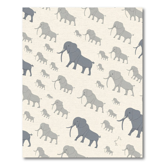 Tonal Elephant Parade Collection Rug
