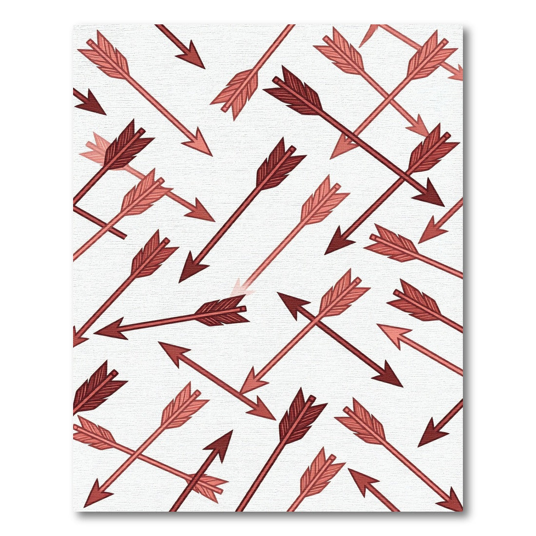 Red Arrow Shower Scatter Rug