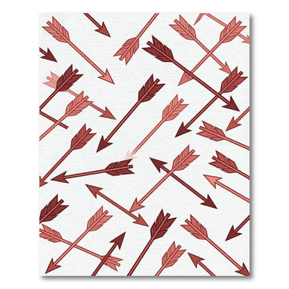 Red Arrow Shower Scatter Rug