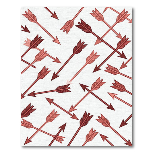 Red Arrow Shower Scatter Rug