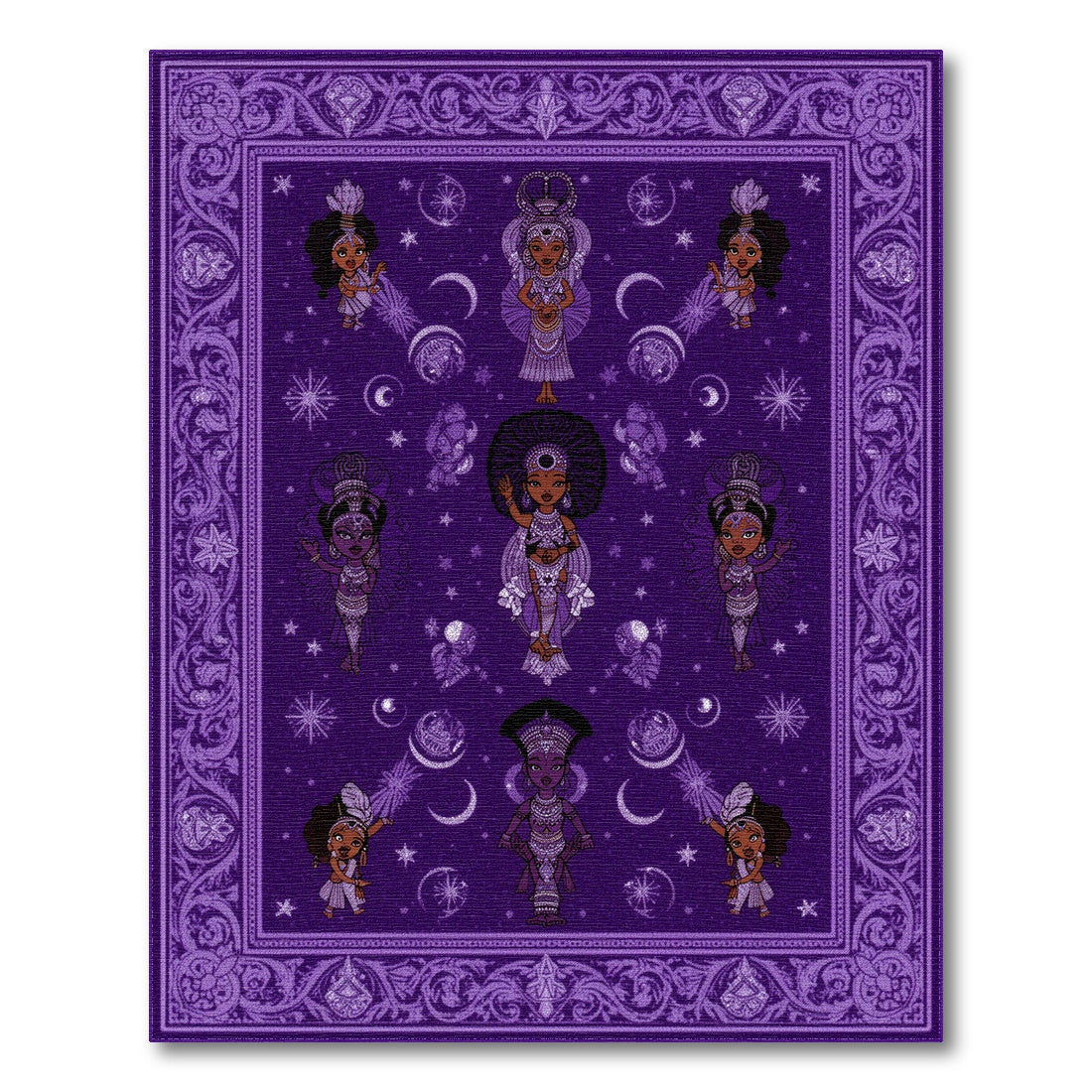Purple Celestial Heritage Area Rug