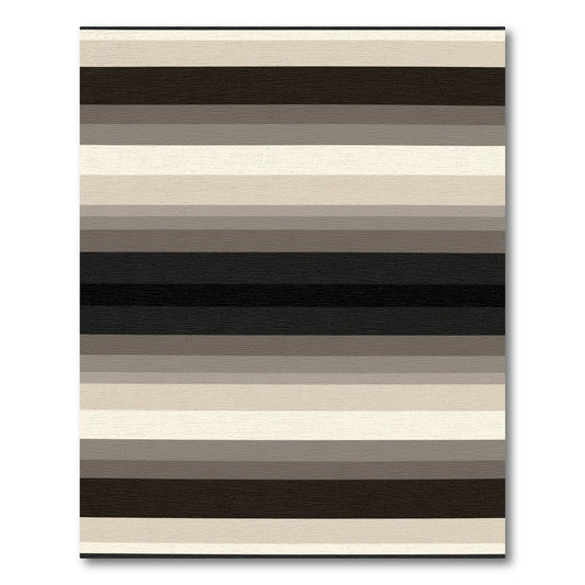 Neutral Tones Gradient Stripe Rug