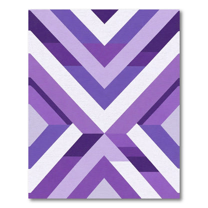 Amethyst Chevron Geometric Angle Rug