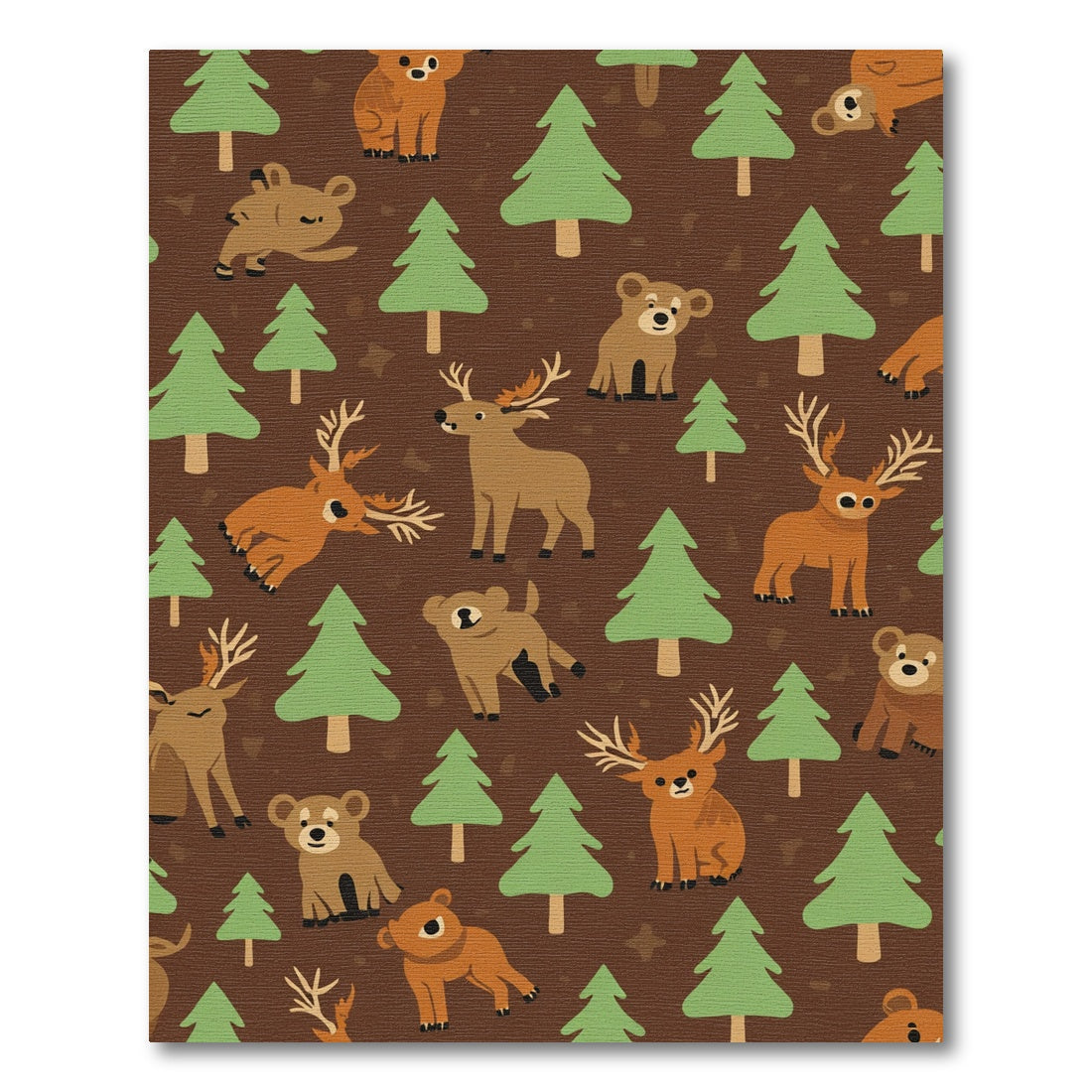 Woodland Creatures Forest Companions Rug