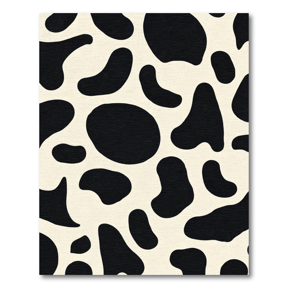 Cream And Black Holstein Spots Rug