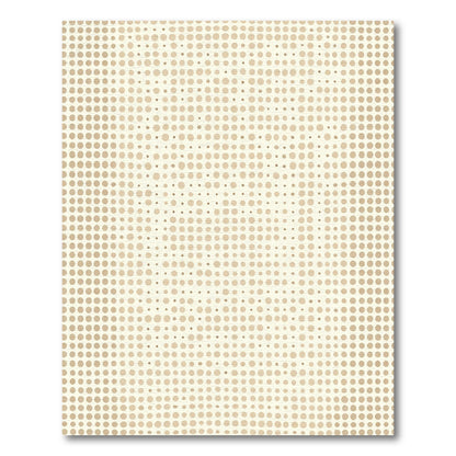 Neutral Tan Dot Gradient Rug