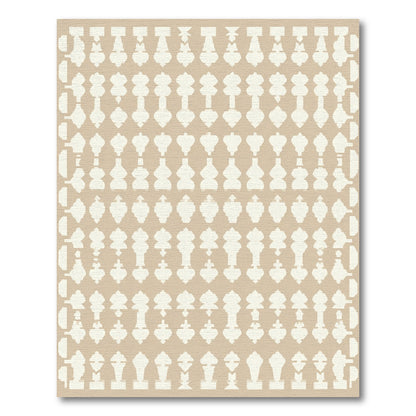 Geometric Light Tan Arrangement Rug