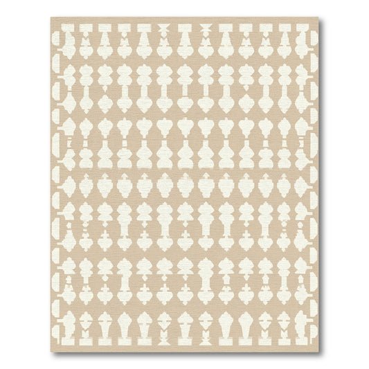 Geometric Light Tan Arrangement Rug