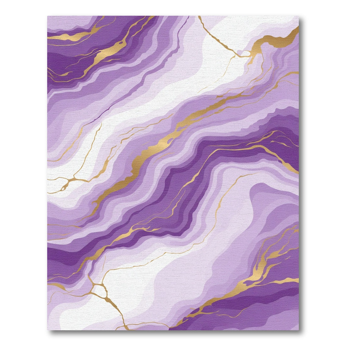 Amethyst Swirl Gold Veins Rug