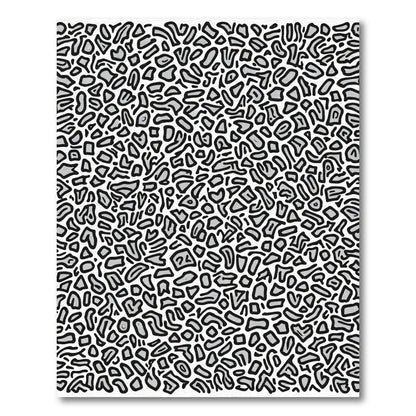 Monochromatic Gray Abstract Spots Rug