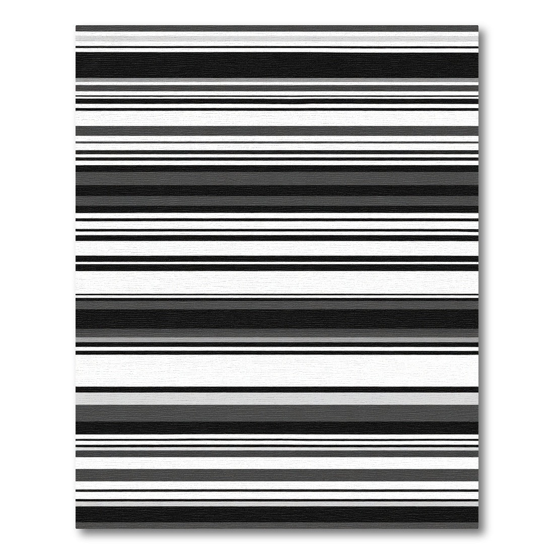 Monochromatic Gray Horizontal Stripe Rug