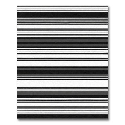 Monochromatic Gray Horizontal Stripe Rug