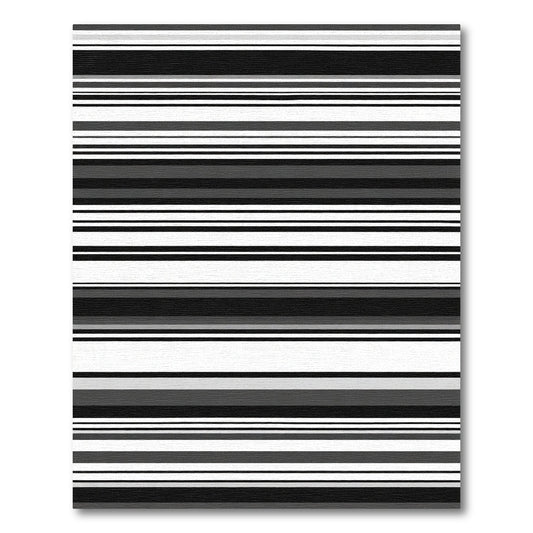 Monochromatic Gray Horizontal Stripe Rug