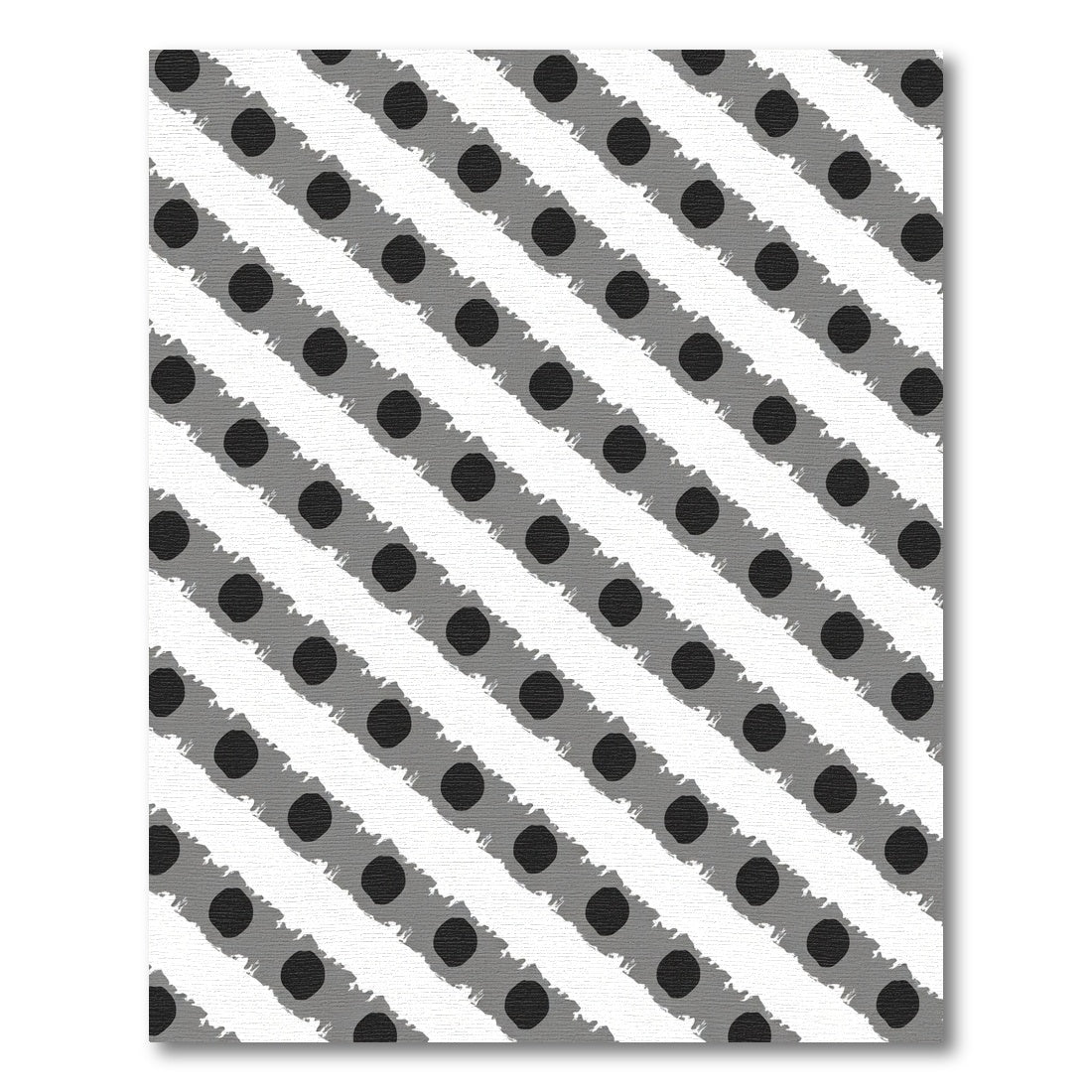 Monochrome Stripe Dot DashRug Rug