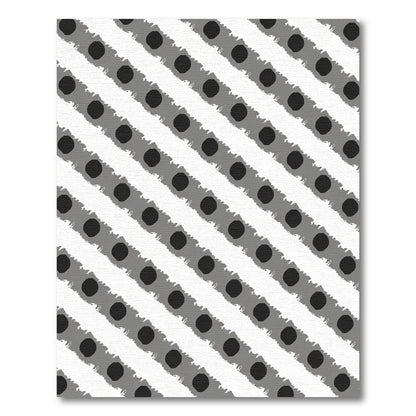 Monochrome Stripe Dot DashRug Rug