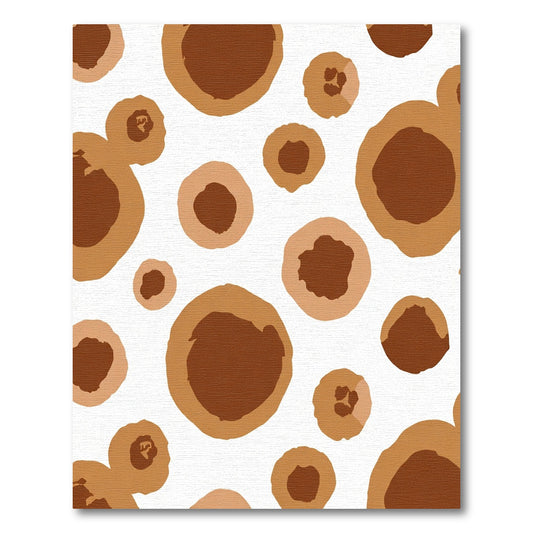 Earthy Tone Abstract Circles Rug