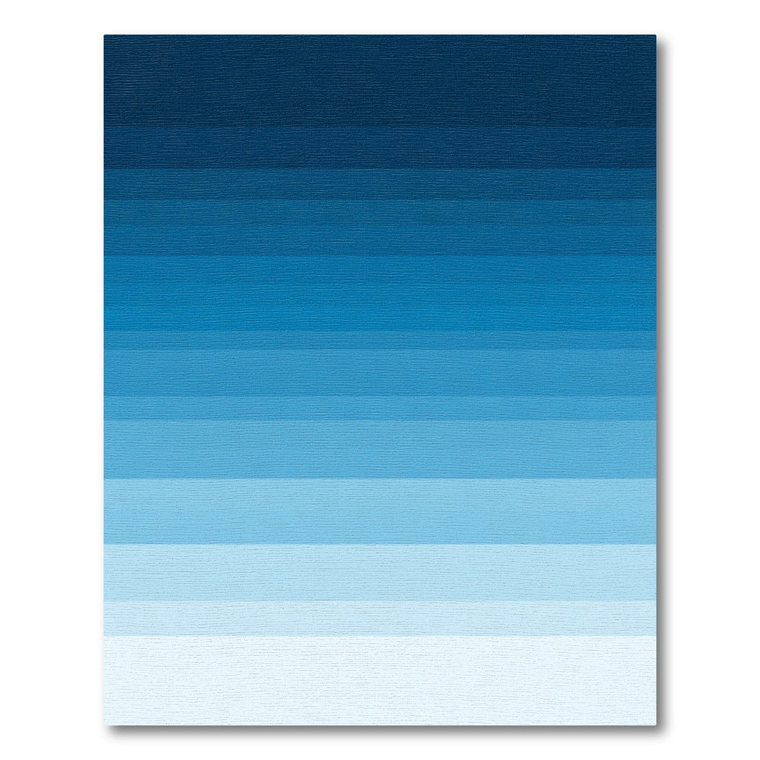 Blue Ombre Layered Horizon Rug