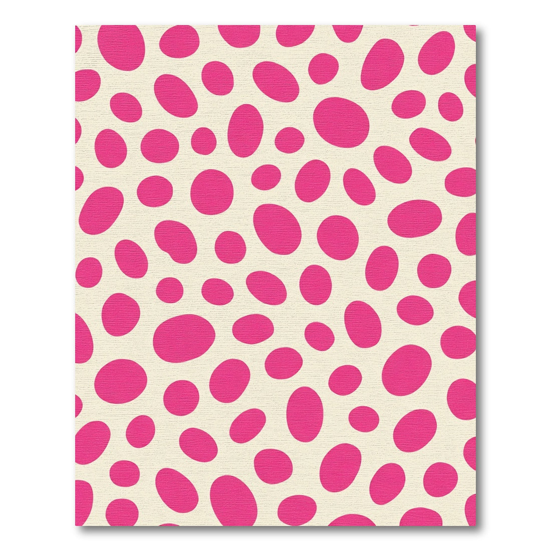 Bright Pink Ovate Spot Scatter Rug