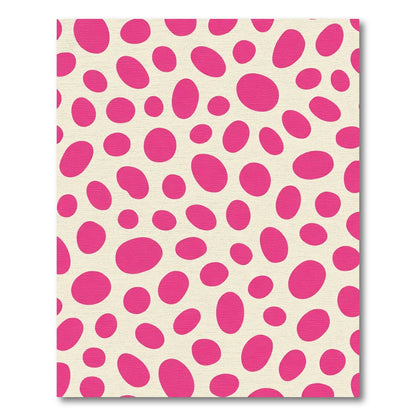 Bright Pink Ovate Spot Scatter Rug