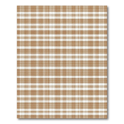 Brown Checkered Area Rug