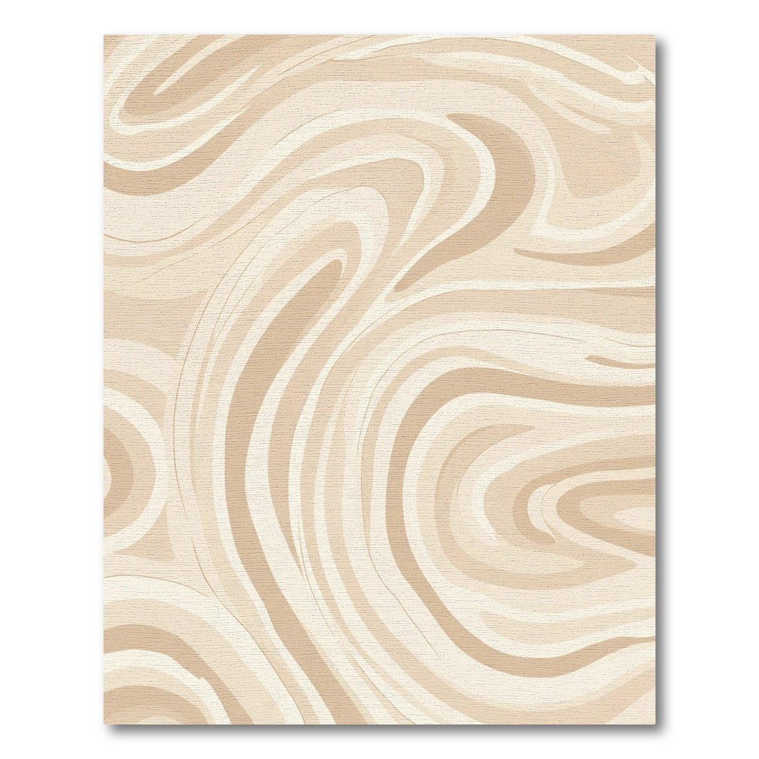 Neutral Swirl Wood Grain Rug