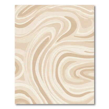 Neutral Swirl Wood Grain Rug