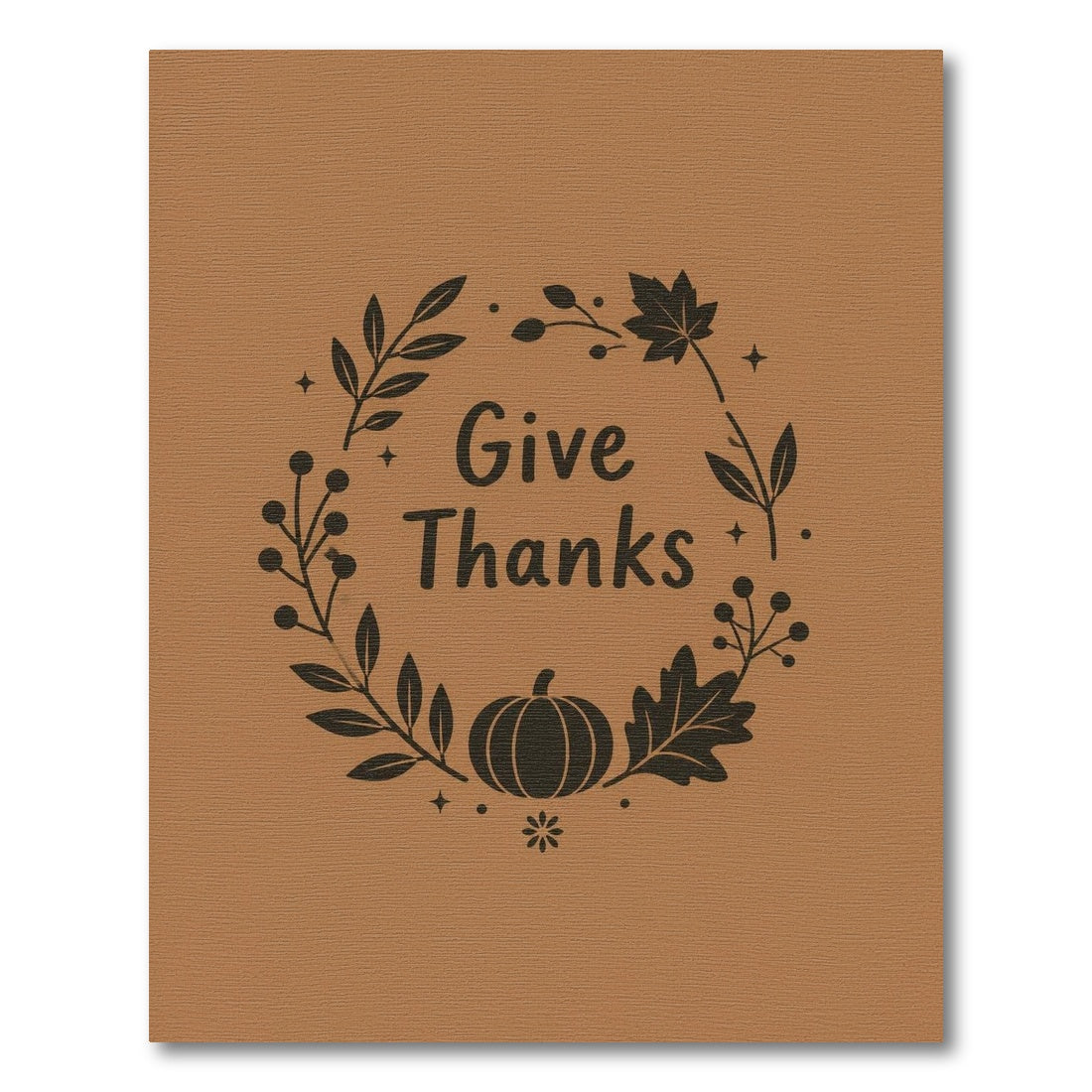 Give Thanks Pumpkin Wreath Area Rug