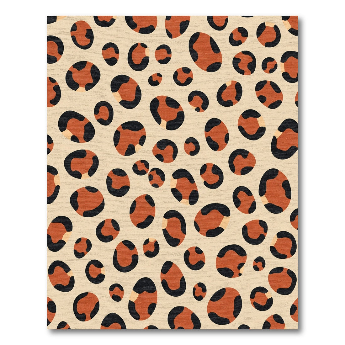 Terracotta Cheetah Spots Abstract Rug